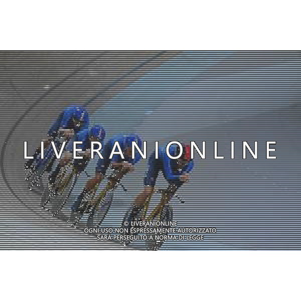 13-10-2022 World Championships Elite Track; Giornata 02; 2022, Italia; Ganna, Filippo; Consonni, Simone; Milan, Jonathan; Moro, Manlio; Saint Quentin En Yvelines; ©SIROTTI / AGENZIA ALDO LIVERANI SAS