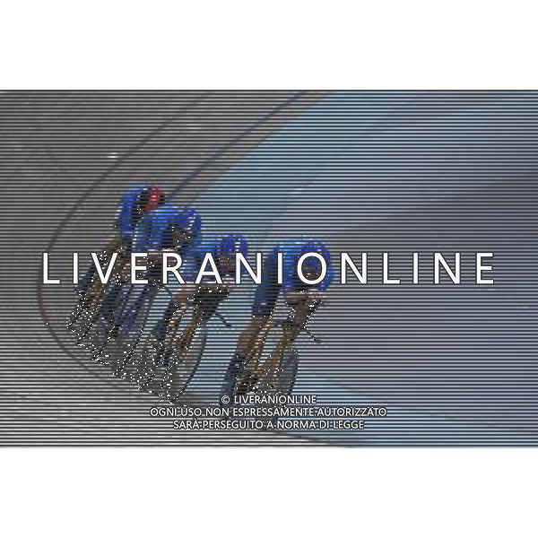 13-10-2022 World Championships Elite Track; Giornata 02; 2022, Italia; Ganna, Filippo; Consonni, Simone; Milan, Jonathan; Moro, Manlio; Saint Quentin En Yvelines; ©SIROTTI / AGENZIA ALDO LIVERANI SAS