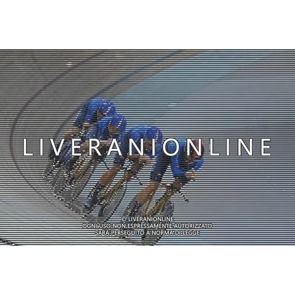 13-10-2022 World Championships Elite Track; Giornata 02; 2022, Italia; Ganna, Filippo; Consonni, Simone; Milan, Jonathan; Moro, Manlio; Saint Quentin En Yvelines; ©SIROTTI / AGENZIA ALDO LIVERANI SAS
