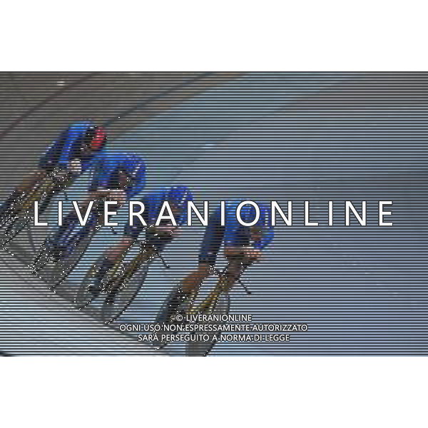 13-10-2022 World Championships Elite Track; Giornata 02; 2022, Italia; Ganna, Filippo; Consonni, Simone; Milan, Jonathan; Moro, Manlio; Saint Quentin En Yvelines; ©SIROTTI / AGENZIA ALDO LIVERANI SAS