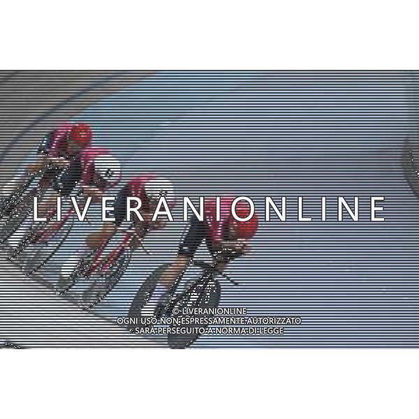 13-10-2022 World Championships Elite Track; Giornata 02; 2022, Danimarca; Hansen, Tobias; Bevort, Carl-frederik; Hansen, Lasse Norman; Pedersen, Rasmus; Saint Quentin En Yvelines; ©SIROTTI / AGENZIA ALDO LIVERANI SAS