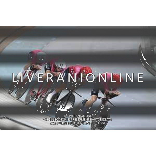 13-10-2022 World Championships Elite Track; Giornata 02; 2022, Danimarca; Hansen, Tobias; Bevort, Carl-frederik; Hansen, Lasse Norman; Pedersen, Rasmus; Saint Quentin En Yvelines; ©SIROTTI / AGENZIA ALDO LIVERANI SAS
