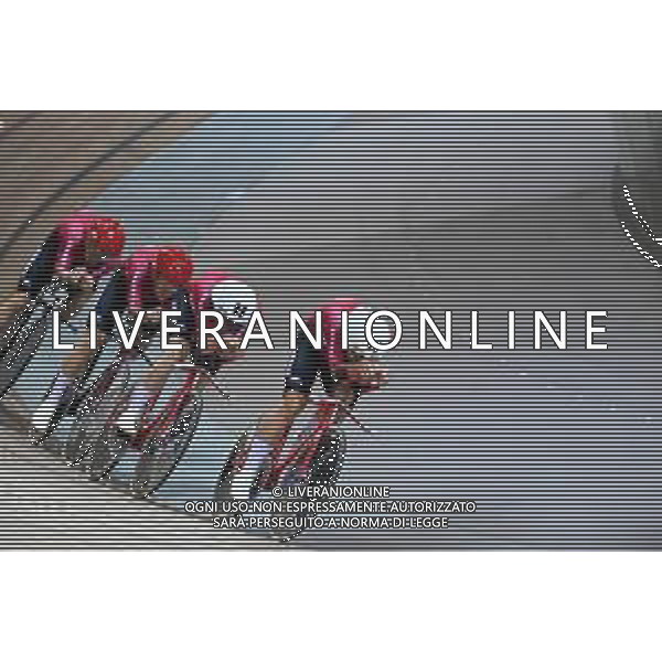 13-10-2022 World Championships Elite Track; Giornata 02; 2022, Danimarca; Hansen, Tobias; Bevort, Carl-frederik; Hansen, Lasse Norman; Pedersen, Rasmus; Saint Quentin En Yvelines; ©SIROTTI / AGENZIA ALDO LIVERANI SAS