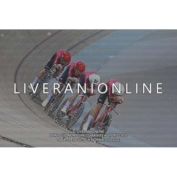 13-10-2022 World Championships Elite Track; Giornata 02; 2022, Danimarca; Hansen, Tobias; Bevort, Carl-frederik; Hansen, Lasse Norman; Pedersen, Rasmus; Saint Quentin En Yvelines; ©SIROTTI / AGENZIA ALDO LIVERANI SAS