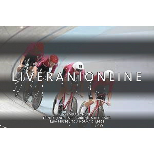 13-10-2022 World Championships Elite Track; Giornata 02; 2022, Danimarca; Hansen, Tobias; Bevort, Carl-frederik; Hansen, Lasse Norman; Pedersen, Rasmus; Saint Quentin En Yvelines; ©SIROTTI / AGENZIA ALDO LIVERANI SAS