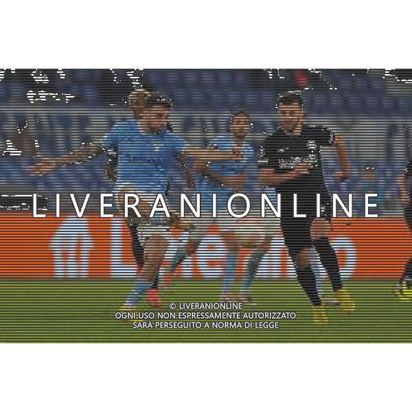 Lazio vs Sturm Graz Europa League - 4 Giornata Stadio Olimpico - Roma 13-10-2022 nella foto: Gila anticipa Ajeti ©Federico Gaetano / AGENZIA ALDO LIVERANI SAS