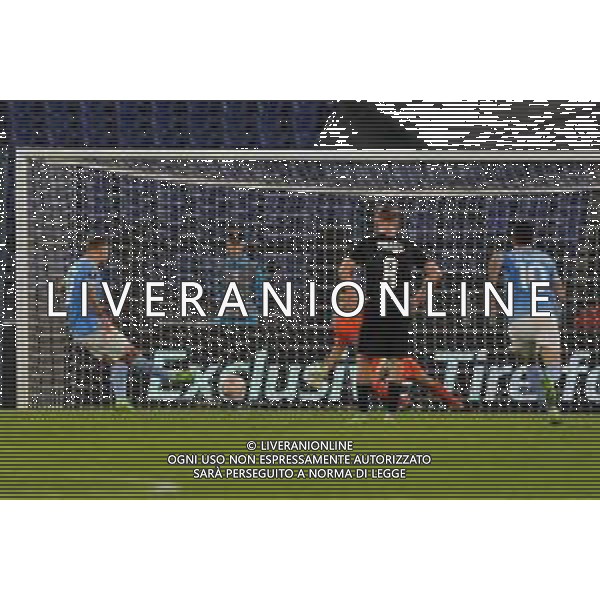 Lazio vs Sturm Graz Europa League - 4 Giornata Stadio Olimpico - Roma 13-10-2022 nella foto: il gol su Rigore di ciro Immobile ©Federico Gaetano / AGENZIA ALDO LIVERANI SAS