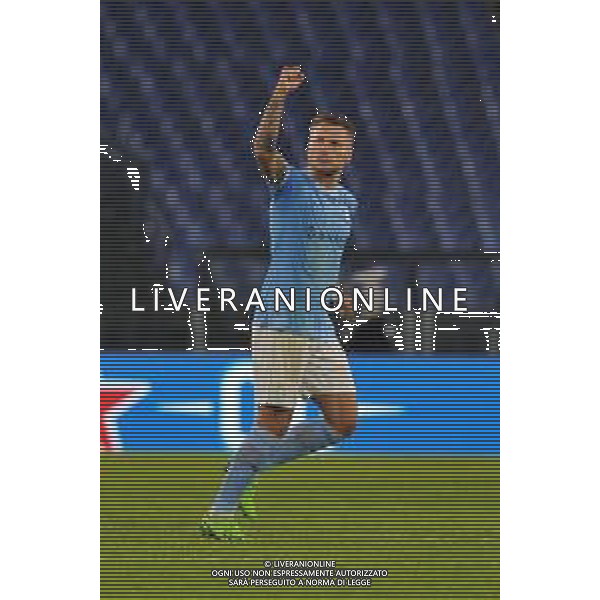 Lazio vs Sturm Graz Europa League - 4 Giornata Stadio Olimpico - Roma 13-10-2022 nella foto: Esultanza Lazio dopo il gol su Rigore di ciro Immobile ©Federico Gaetano / AGENZIA ALDO LIVERANI SAS