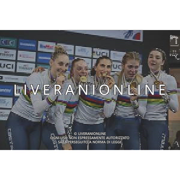 13-10-2022 World Championships Elite Women Track; Giornata 02; 2022, Italia; Balsamo, Elisa; Consonni, Chiara; Fidanza, Martina; Guazzini, Vittoria; Alzini, Martina; Saint Quentin En Yvelines; ©SIROTTI / AGENZIA ALDO LIVERANI SAS