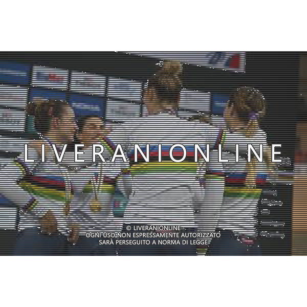 13-10-2022 World Championships Elite Women Track; Giornata 02; 2022, Italia; Balsamo, Elisa; Consonni, Chiara; Fidanza, Martina; Guazzini, Vittoria; Alzini, Martina; Saint Quentin En Yvelines; ©SIROTTI / AGENZIA ALDO LIVERANI SAS