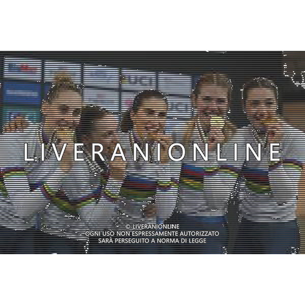 13-10-2022 World Championships Elite Women Track; Giornata 02; 2022, Italia; Balsamo, Elisa; Consonni, Chiara; Fidanza, Martina; Guazzini, Vittoria; Alzini, Martina; Saint Quentin En Yvelines; ©SIROTTI / AGENZIA ALDO LIVERANI SAS