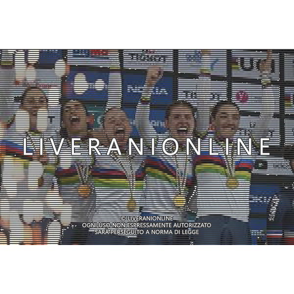 13-10-2022 World Championships Elite Women Track; Giornata 02; 2022, Italia; Balsamo, Elisa; Consonni, Chiara; Fidanza, Martina; Guazzini, Vittoria; Alzini, Martina; Saint Quentin En Yvelines; ©SIROTTI / AGENZIA ALDO LIVERANI SAS