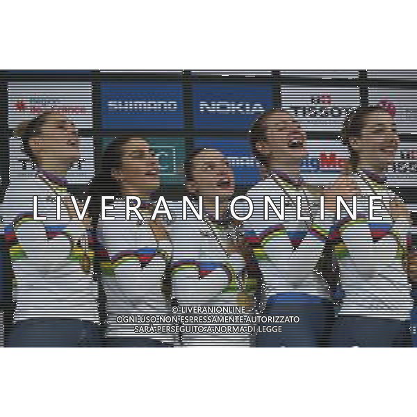 13-10-2022 World Championships Elite Women Track; Giornata 02; 2022, Italia; Balsamo, Elisa; Consonni, Chiara; Fidanza, Martina; Guazzini, Vittoria; Alzini, Martina; Saint Quentin En Yvelines; ©SIROTTI / AGENZIA ALDO LIVERANI SAS