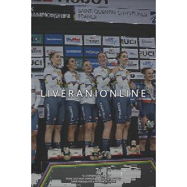 13-10-2022 World Championships Elite Women Track; Giornata 02; 2022, Italia; Balsamo, Elisa; Consonni, Chiara; Fidanza, Martina; Guazzini, Vittoria; Alzini, Martina; Saint Quentin En Yvelines; ©SIROTTI / AGENZIA ALDO LIVERANI SAS