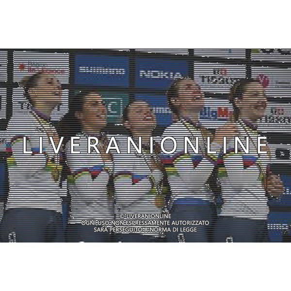 13-10-2022 World Championships Elite Women Track; Giornata 02; 2022, Italia; Balsamo, Elisa; Consonni, Chiara; Fidanza, Martina; Guazzini, Vittoria; Alzini, Martina; Saint Quentin En Yvelines; ©SIROTTI / AGENZIA ALDO LIVERANI SAS