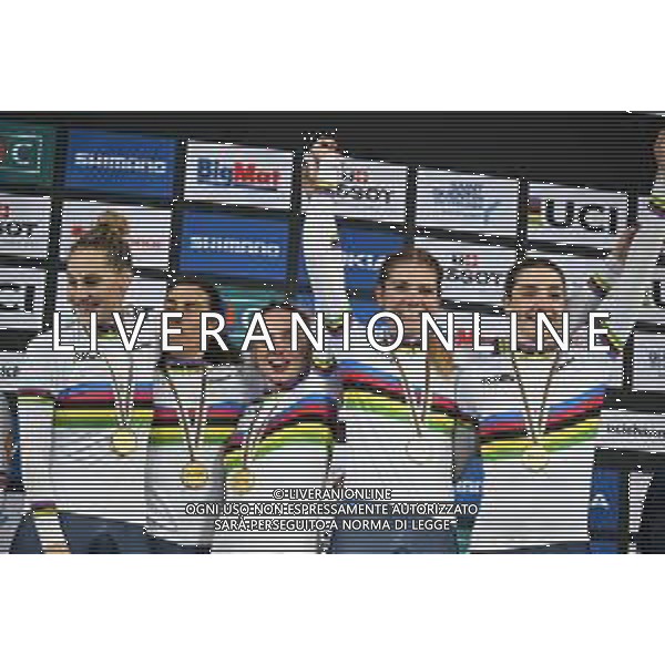 13-10-2022 World Championships Elite Women Track; Giornata 02; 2022, Italia; Balsamo, Elisa; Consonni, Chiara; Fidanza, Martina; Guazzini, Vittoria; Alzini, Martina; Saint Quentin En Yvelines; ©SIROTTI / AGENZIA ALDO LIVERANI SAS