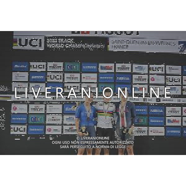 13-10-2022 World Championships Elite Women Track; Giornata 02; 2022, Belgium; 2022, Italia; 2022, Usa; Kopecky, Lotte; Barbieri, Rachele; Valente, Jennifer; Saint Quentin En Yvelines; ©SIROTTI / AGENZIA ALDO LIVERANI SAS