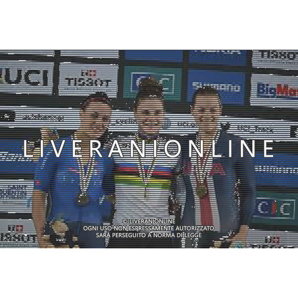 13-10-2022 World Championships Elite Women Track; Giornata 02; 2022, Belgium; 2022, Italia; 2022, Usa; Kopecky, Lotte; Barbieri, Rachele; Valente, Jennifer; Saint Quentin En Yvelines; ©SIROTTI / AGENZIA ALDO LIVERANI SAS