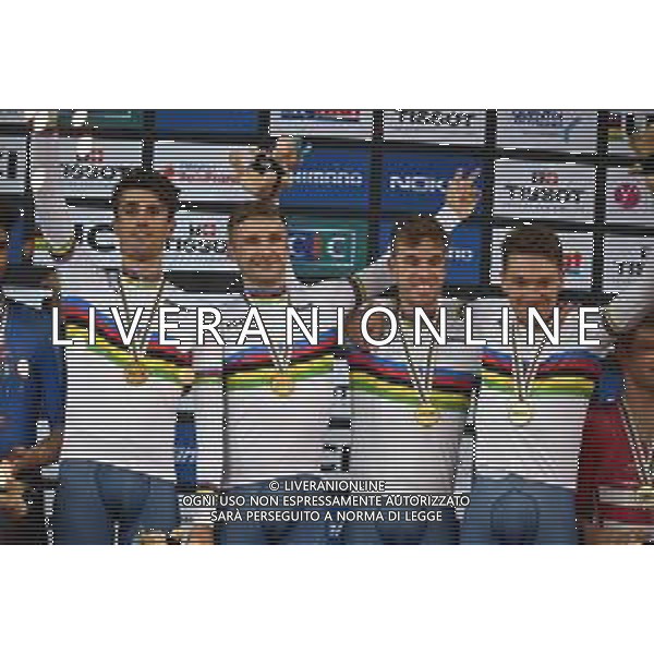 13-10-2022 World Championships Elite Track; Giornata 02; 2022, Great Britain; Hayter, Ethan; Wood, Oliver; Vernon, Ethan; Bigham, Daniel; Saint Quentin En Yvelines; ©SIROTTI / AGENZIA ALDO LIVERANI SAS