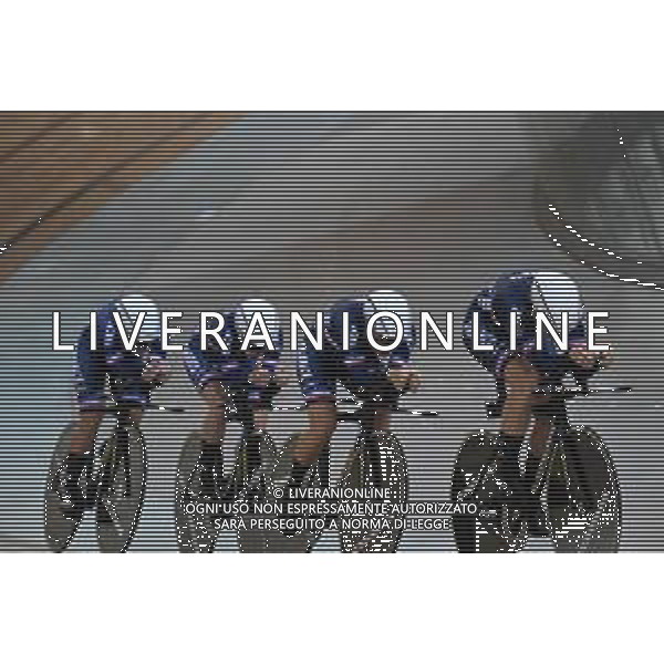 13-10-2022 World Championships Elite Women Track; Giornata 02; 2022, France; Borras, Marion; Copponi, Clara; Fortin, Valentine; Berteau, Victoire; Saint Quentin En Yvelines; ©SIROTTI / AGENZIA ALDO LIVERANI SAS