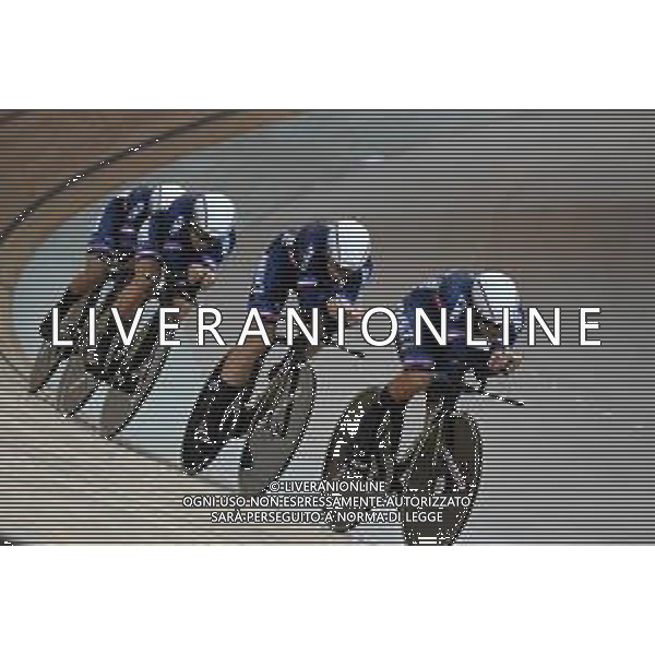 13-10-2022 World Championships Elite Women Track; Giornata 02; 2022, France; Borras, Marion; Copponi, Clara; Fortin, Valentine; Berteau, Victoire; Saint Quentin En Yvelines; ©SIROTTI / AGENZIA ALDO LIVERANI SAS