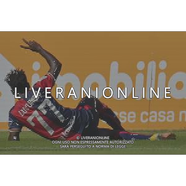 15-10-2022. Cagliari Calcio-Brescia F.C. 9° giornata serie BKT 2022/2023, stadio Unipol Domus. Foto Salvatore Moi/Aldo Liverani s.a.s. Nella foto: Gol ed esultanza del Cagliari in casa contro il Brescia. Segna: Zito Luvumbo Cagliari ©MOI / AGENZIA ALDO LIVERANI SAS