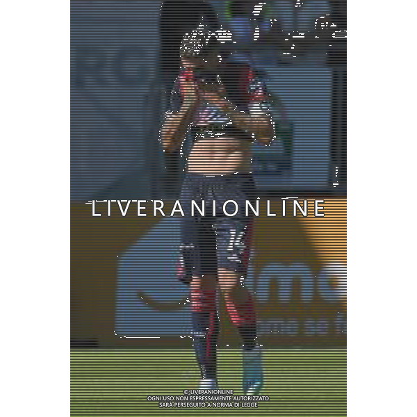 15-10-2022. Cagliari Calcio-Brescia F.C. 9° giornata serie BKT 2022/2023, stadio Unipol Domus. Foto Salvatore Moi/Aldo Liverani s.a.s. Nella foto: Gol ed esultanza del Cagliari in casa contro il Brescia. Segna: Alessandro Deiola Cagliari ©MOI / AGENZIA ALDO LIVERANI SAS