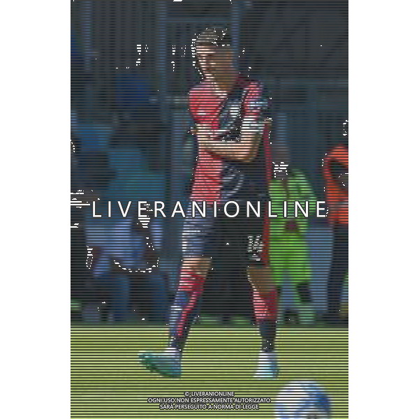 15-10-2022. Cagliari Calcio-Brescia F.C. 9° giornata serie BKT 2022/2023, stadio Unipol Domus. Foto Salvatore Moi/Aldo Liverani s.a.s. Nella foto: Gol ed esultanza del Cagliari in casa contro il Brescia. Segna: Alessandro Deiola Cagliari ©MOI / AGENZIA ALDO LIVERANI SAS