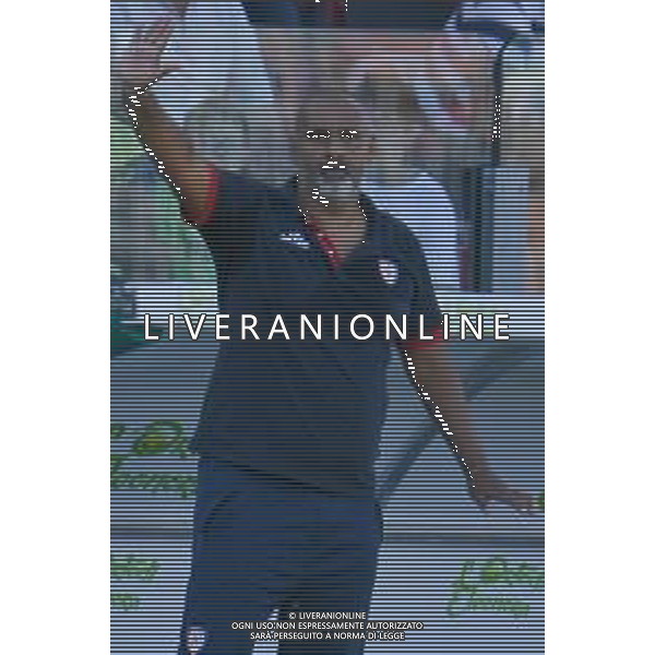 15-10-2022. Cagliari Calcio-Brescia F.C. 9° giornata serie BKT 2022/2023, stadio Unipol Domus Cagliari. Foto Salvatore Moi/Aldo Liverani s.a.s. Nella foto: Fabio Liverani allenatore Cagliari ©MOI / AGENZIA ALDO LIVERANI SAS