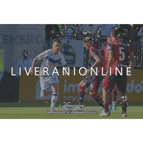 15-10-2022. Cagliari Calcio-Brescia F.C. 9° giornata serie BKT 2022/2023, stadio Unipol Domus Cagliari. Foto Salvatore Moi/Aldo Liverani s.a.s. Nella foto: Bianchi Brescia, Alessandro Deiola Cagliari, Marco Mancosu Cagliari ©MOI / AGENZIA ALDO LIVERANI SAS