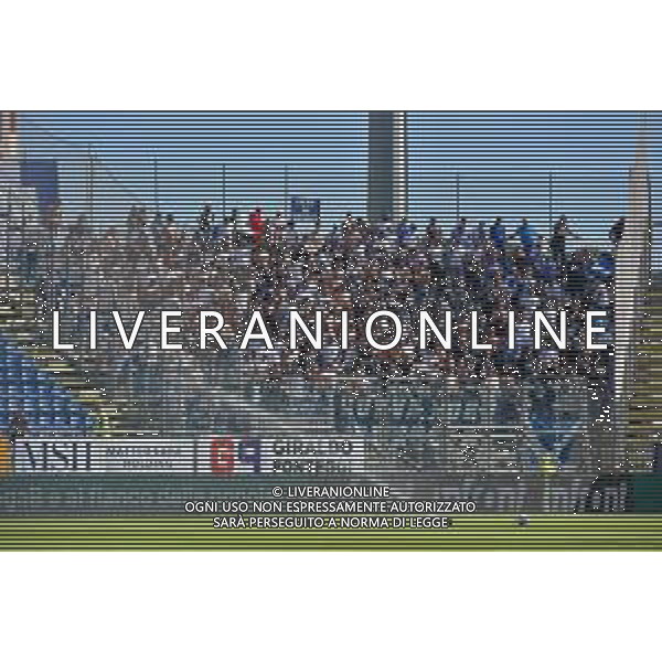 1-10-2022. Cagliari Calcio-Venezia F.C. 7° giornata serie BKT 2022/2023, stadio Unipol Domus Cagliari. Foto salvatore Moi/Aldo Liverani s.a.s. Nella foto: Sconvolts, tifosi del Brescia in trasferta, nel settore ospiti dello stadio Unipol Domus di Cagliari ©MOI / AGENZIA ALDO LIVERANI SAS