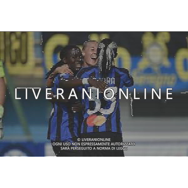 TVRG esultanza Inter dopo il gol del 2 a 0 Tabitha Chawinga Inter vs Milan Sesto San Giovanni (MI) 15-10-2022 Stadio Ernesto Breda Serie A femminile TIM - 6a giornata foto Roberto Garavaglia/ag. Aldo Liverani sas / AGENZIA ALDO LIVERANI SAS
