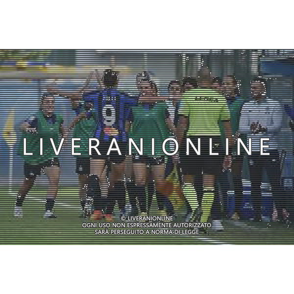 TVRG esultanza Inter dopo il gol del 3 a 0 Elisa Polli Inter vs Milan Sesto San Giovanni (MI) 15-10-2022 Stadio Ernesto Breda Serie A femminile TIM - 6a giornata foto Roberto Garavaglia/ag. Aldo Liverani sas / AGENZIA ALDO LIVERANI SAS