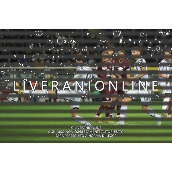 Torino 15.10.2022 Stadio Grande Torino ©Manuela Viganti/Agenzia Aldo Liverani Torino vs Juventus Campionato Calcio Serie A TIM 2022/2023 10a giornata Nella foto: gol dusan vlahovic ©/ AGENZIA ALDO LIVERANI SAS