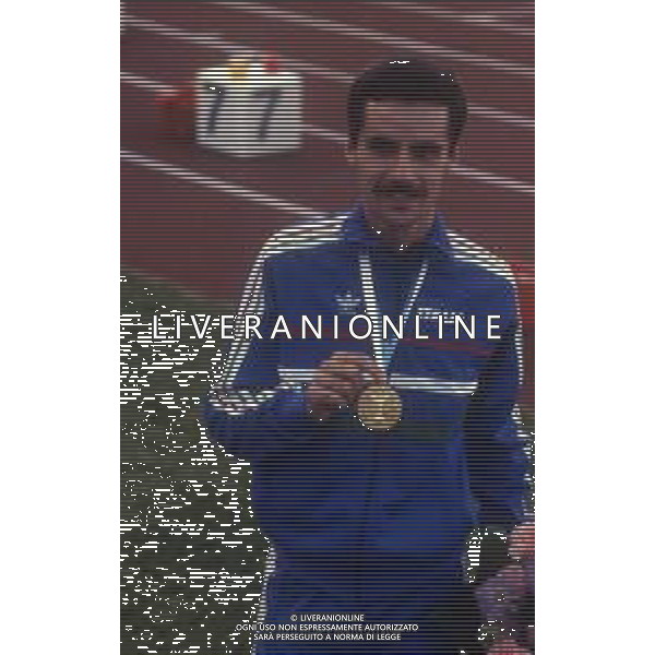 RETROSPETTIVA ALBERTO COVA ATLETA NELLA FOTO ALBERTO COVA AI MONDIALI DI ATLETICA NELL\'ANNO 1983 A HELSINKI AG ALDO LIVERANI SAS 