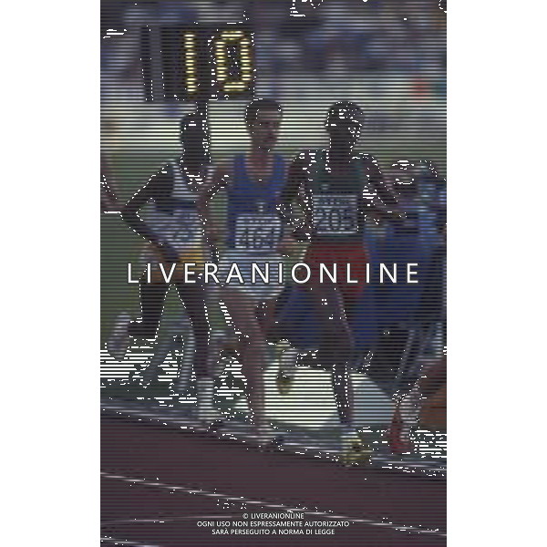 RETROSPETTIVA ALBERTO COVA ATLETA NELLA FOTO ALBERTO COVA AI MONDIALI DI ATLETICA NELL\'ANNO 1983 A HELSINKI AG ALDO LIVERANI SAS 