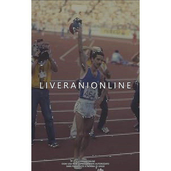 RETROSPETTIVA ALBERTO COVA ATLETA NELLA FOTO ALBERTO COVA AI MONDIALI DI ATLETICA NELL\'ANNO 1983 A HELSINKI AG ALDO LIVERANI SAS 