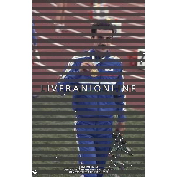 RETROSPETTIVA ALBERTO COVA ATLETA NELLA FOTO ALBERTO COVA AI MONDIALI DI ATLETICA NELL\'ANNO 1983 A HELSINKI AG ALDO LIVERANI SAS 