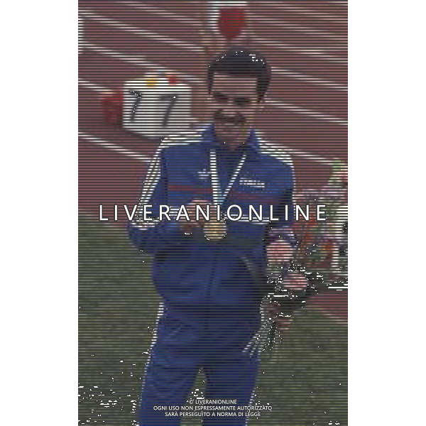 RETROSPETTIVA ALBERTO COVA ATLETA NELLA FOTO ALBERTO COVA AI MONDIALI DI ATLETICA NELL\'ANNO 1983 A HELSINKI AG ALDO LIVERANI SAS 