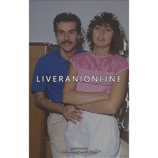 RETROSPETTIVA ALBERTO COVA ATLETA NELLA FOTO ALBERTO COVA CON LA MOGLIE ANNA MOLTENI NELL\'ANNO 1983 AG ALDO LIVERANI SAS 