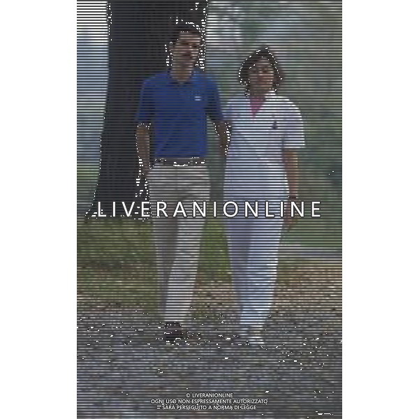 RETROSPETTIVA ALBERTO COVA ATLETA NELLA FOTO ALBERTO COVA CON LA MOGLIE ANNA MOLTENI NELL\'ANNO 1983 AG ALDO LIVERANI SAS 