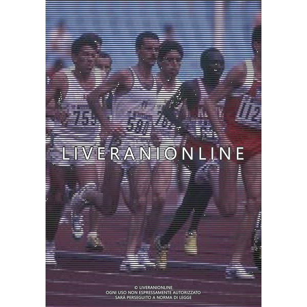 RETROSPETTIVA ALBERTO COVA ATLETA NELLA FOTO ALBERTO COVA OLIMPIADI DI SEUL NELL\'ANNO 1988 AG ALDO LIVERANI SAS 