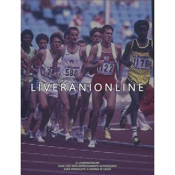 RETROSPETTIVA ALBERTO COVA ATLETA NELLA FOTO ALBERTO COVA OLIMPIADI DI SEUL NELL\'ANNO 1988 AG ALDO LIVERANI SAS 