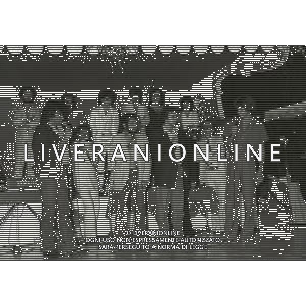 RETROSPETTIVA ELEONORA VALLONE ATTRICE NELLA FOTO ELEONORA VALLONE NELL\'ANNO 1980 A RICCIONE AG ALDO LIVERANI SAS