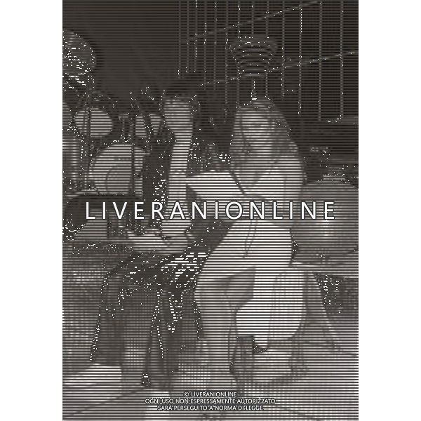RETROSPETTIVA ELEONORA VALLONE ATTRICE NELLA FOTO ELEONORA VALLONE NELL\'ANNO 1981 A SANREMO CON CLAUDIO CECCHETTO AG ALDO LIVERANI SAS 