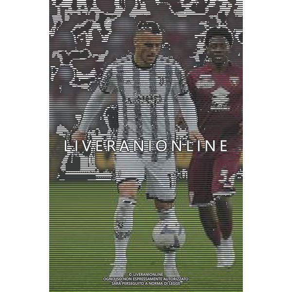 Torino 15.10.2022 Stadio Grande Torino ©Manuela Viganti/Agenzia Aldo Liverani Torino vs Juventus Campionato Calcio Serie A TIM 2022/2023 10a giornata Nella foto: filip kostic ©AGENZIA ALDO LIVERANI SAS