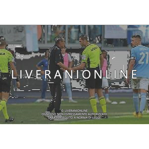 Lazio vs Udinese Campionato Serie A TIM - 10 Giornata Stadio Olimpico - Roma 16-10-2022 nella foto Sarri e Colombo si spiegano FOTO FEDERICO GAETANO-AG ALDO LIVERANI SAS