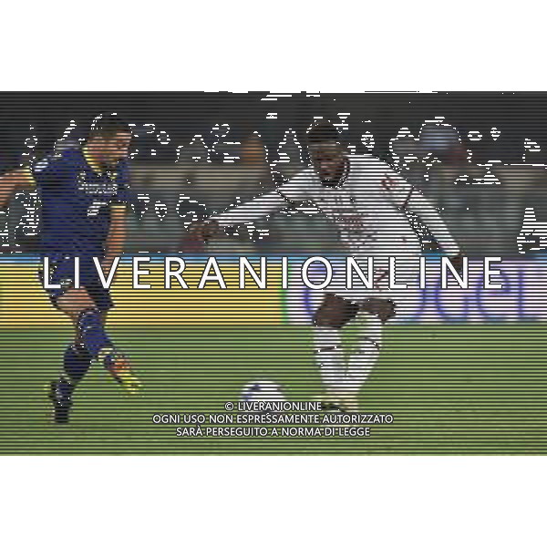 sull\'1 a 1 Divock Origi (Milan) vicino al gol del 2 a 1 con un tiro da fuori area Hellas Verona vs Milan Verona 16-10-2022 Stadio Marcantonio Bentegodi Campionato Serie A TIM - 10a giornata foto Roberto Garavaglia/ag. Aldo Liverani sas/ AGENZIA ALDO LIVERANI SAS