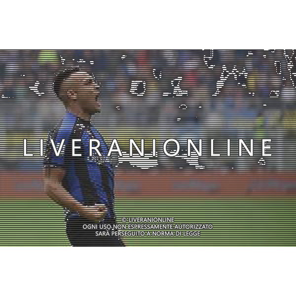 Lautaro Martinez (Inter) esulta dopo il gol dell\'1 a 0 Inter vs Salernitana Milano 16-10-2022 Stadio Giuseppe Meazza - San Siro Campionato Serie A TIM - 10a giornata foto Roberto Garavaglia/ag. Aldo Liverani sas / AGENZIA ALDO LIVERANI SAS
