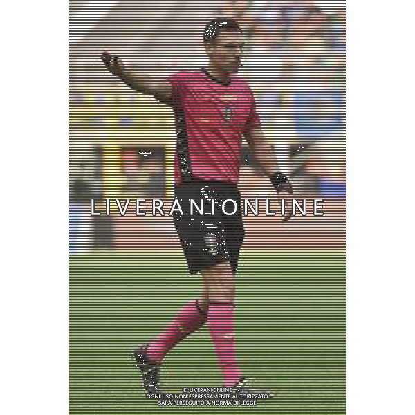 l\'arbitro Juan Luca Sacchi di Macerata Inter vs Salernitana Milano 16-10-2022 Stadio Giuseppe Meazza - San Siro Campionato Serie A TIM - 10a giornata foto Roberto Garavaglia/ag. Aldo Liverani sas / AGENZIA ALDO LIVERANI SAS